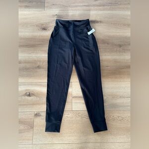 Girls High-Waisted Powersoft Joggers - Black - Size XL